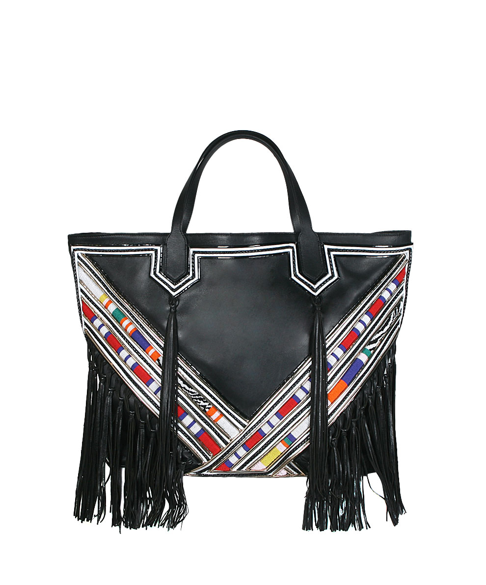 amen multicolor leather shopper bag with embroidery and fringes product 1 27061993 1 810264802 normal