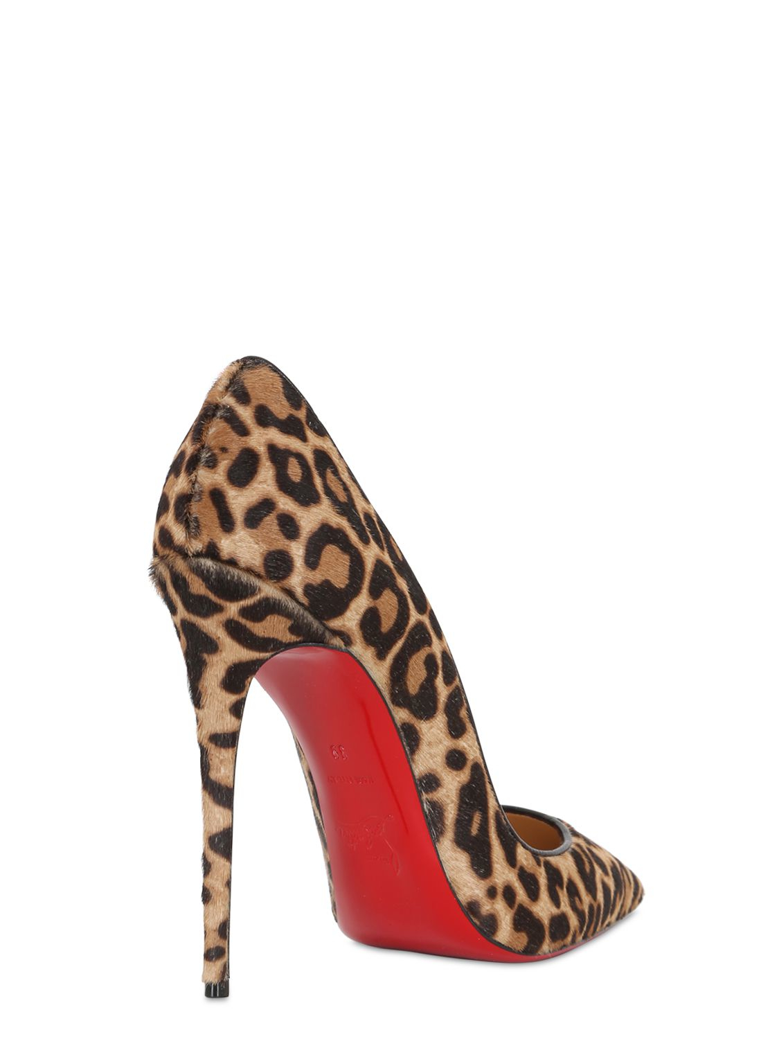 Christian louboutin 120mm So Kate Leopard Ponyskin Pumps in Animal ...  