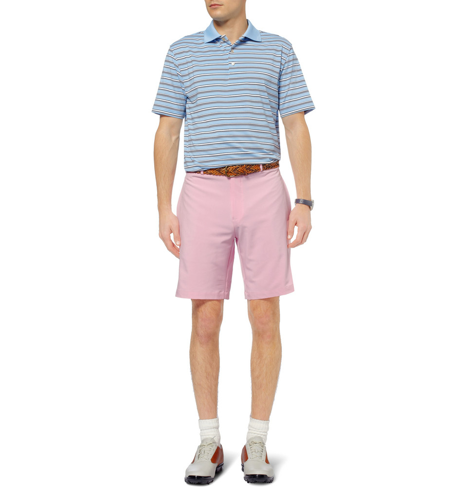 Lyst - Peter Millar Winston Jersey Golf Shorts in Pink for Men