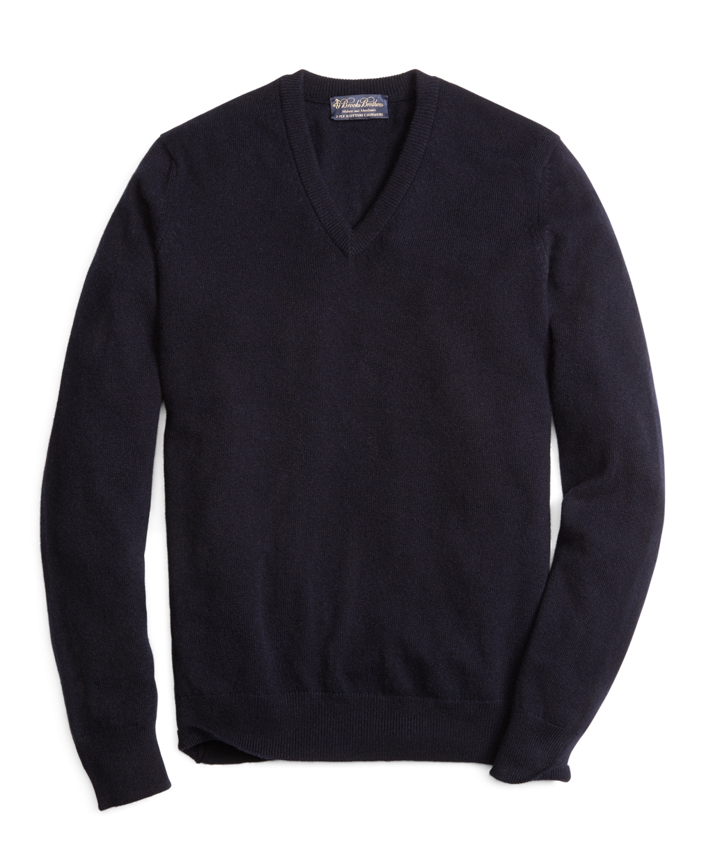 Brooks brothers Cashmere V-neck Sweater-basic Colors in Black for Men ...