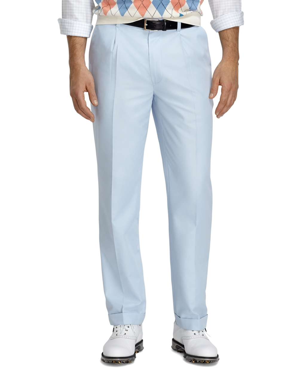 Brooks brothers St Andrews Links Pleat-front Golf Pants in Blue for Men ...
