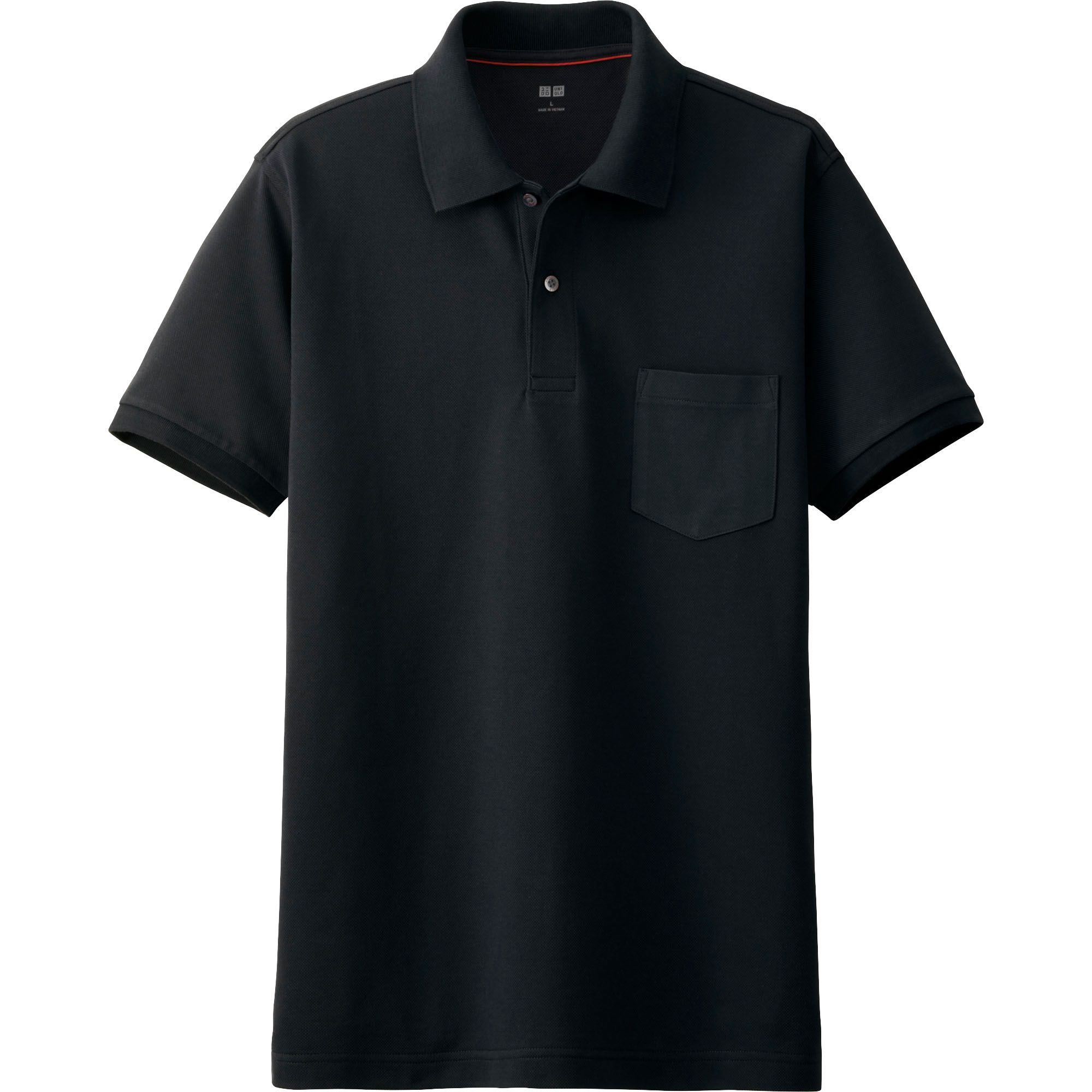 Uniqlo | Black Dry Pique Line Short Sleeve Polo Shirt for Men | Lyst