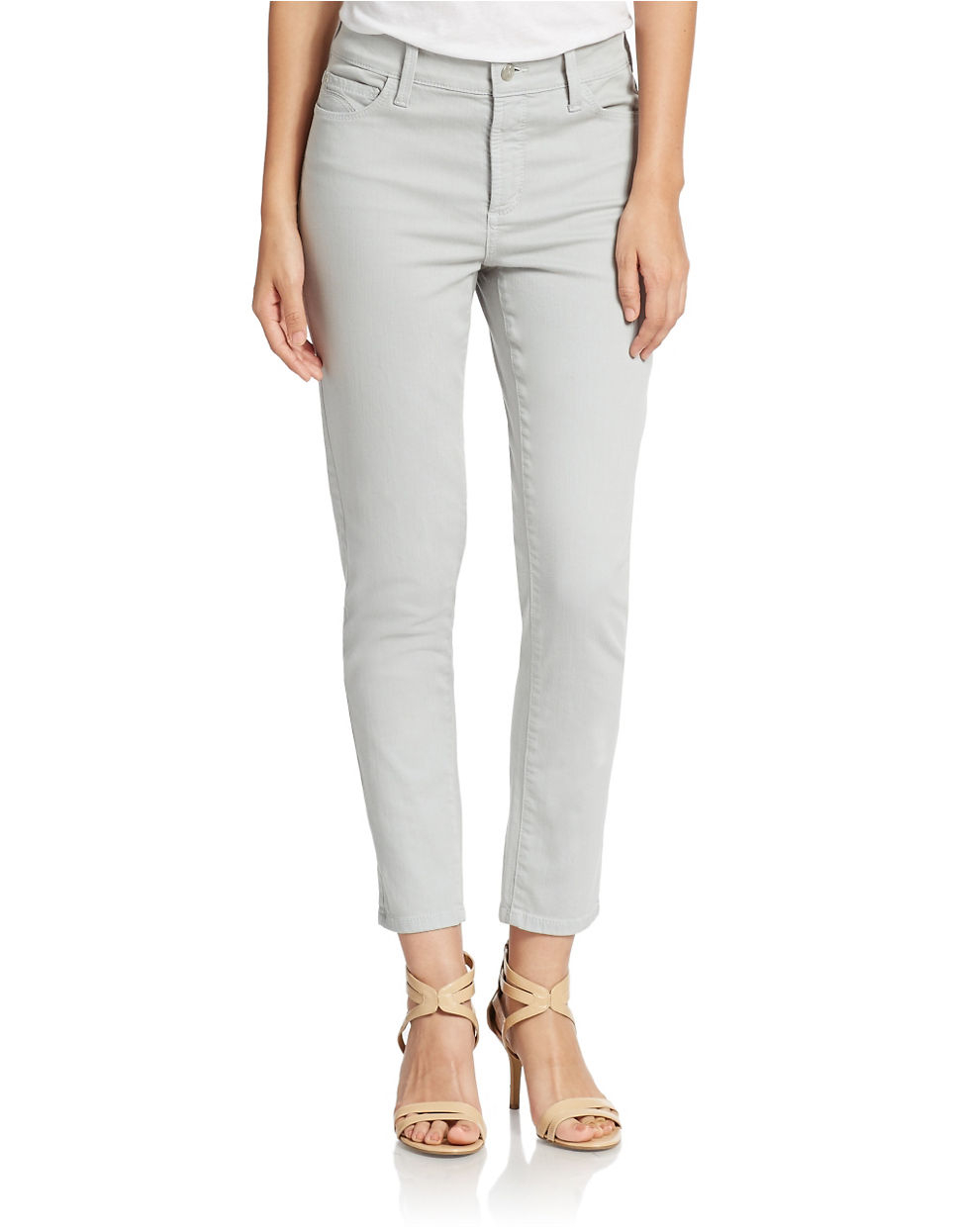 NYDJ Ankle Jeans in Gray - Lyst