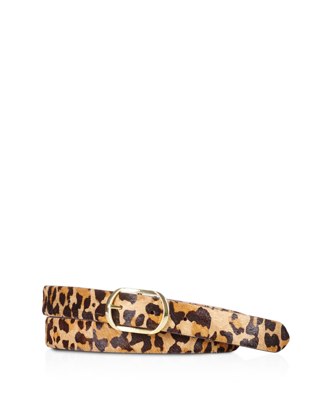 Lyst - Pink Pony Lauren Leopard Print Calf Hair Belt