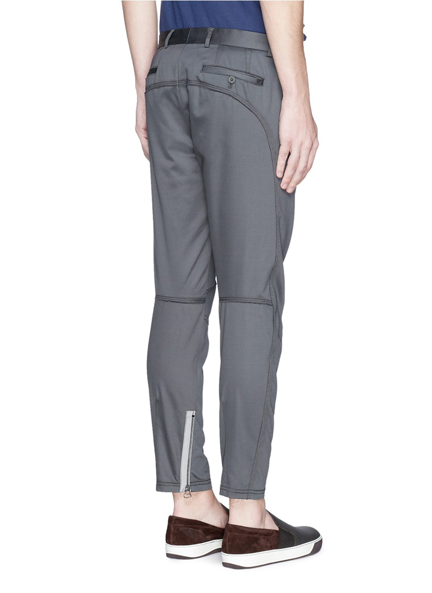 zip cuff track pants