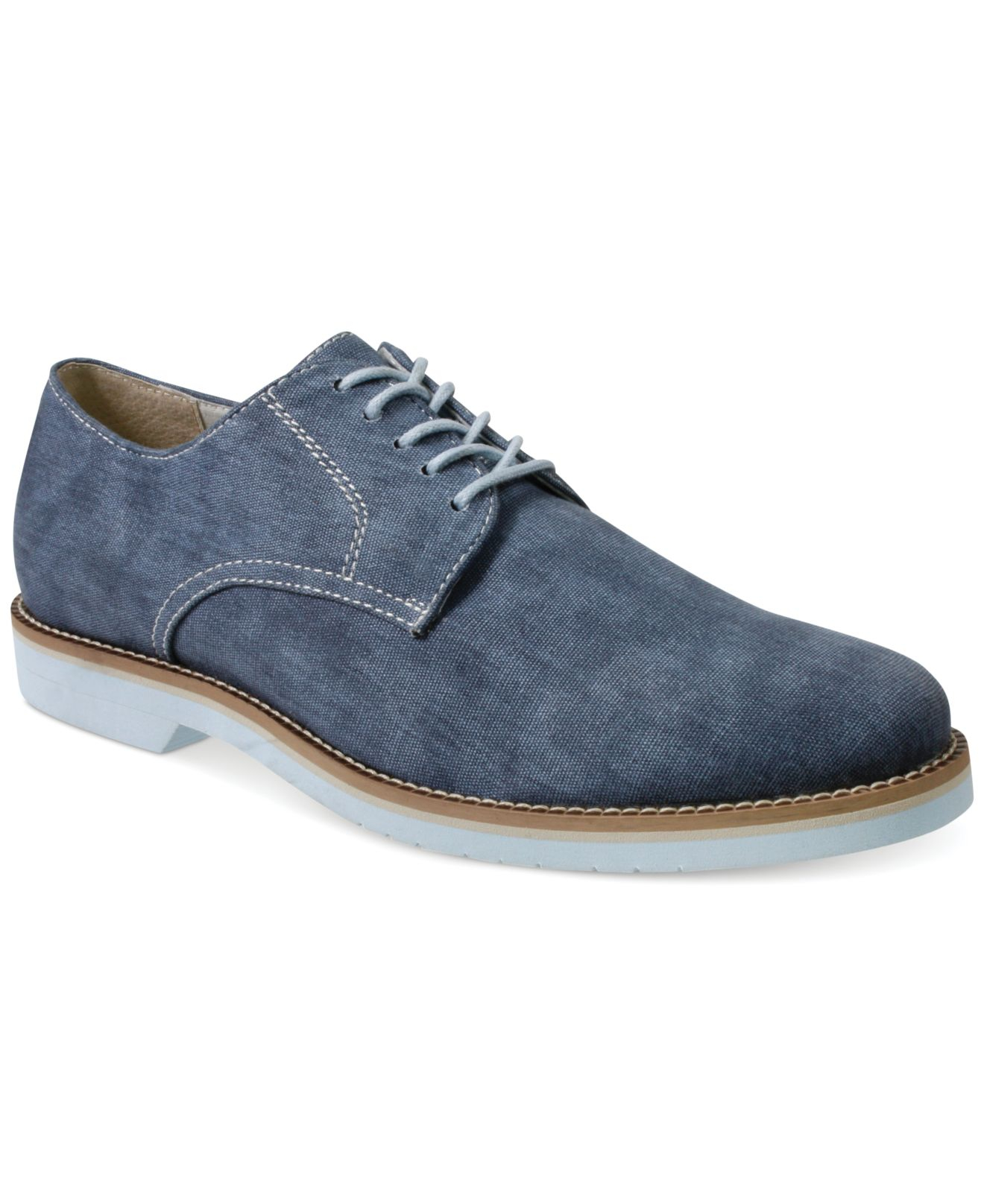 G.h. bass & co. Clifton Oxfords in Blue for Men | Lyst