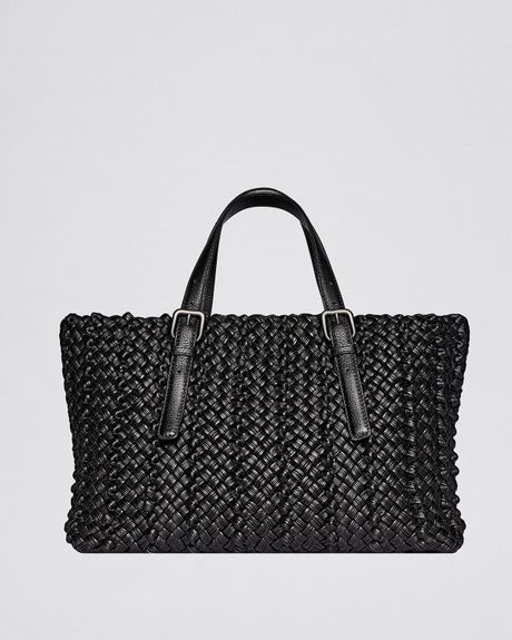 bottega veneta black lido medium woven tote bag lyst bottega veneta black lido medium woven tote bag lyst