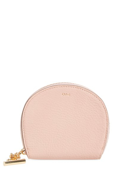 Chlo \u0026#39;drew\u0026#39; Lambskin Leather Coin Purse in Pink (CEMENT PINK) | Lyst