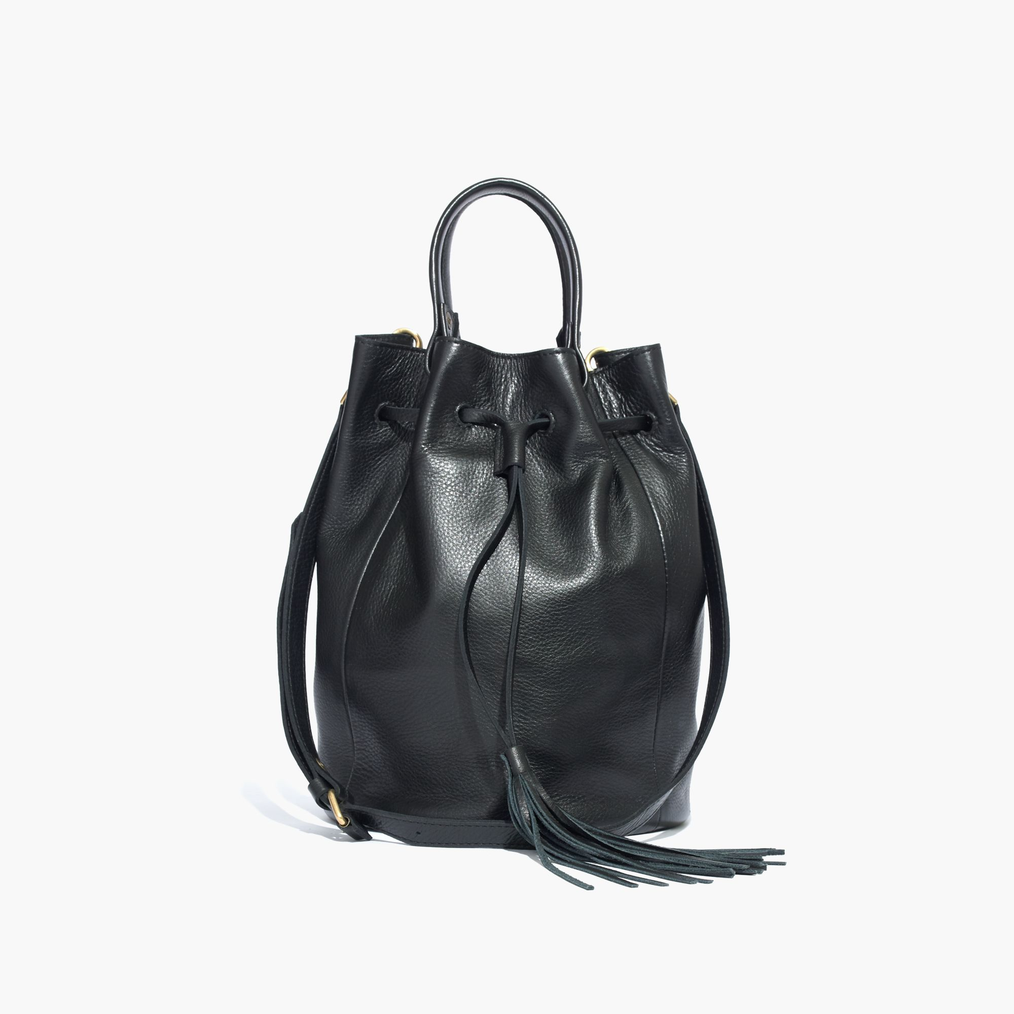 Lyst - Madewell The Austin Tassel Crossbody Bag in Black