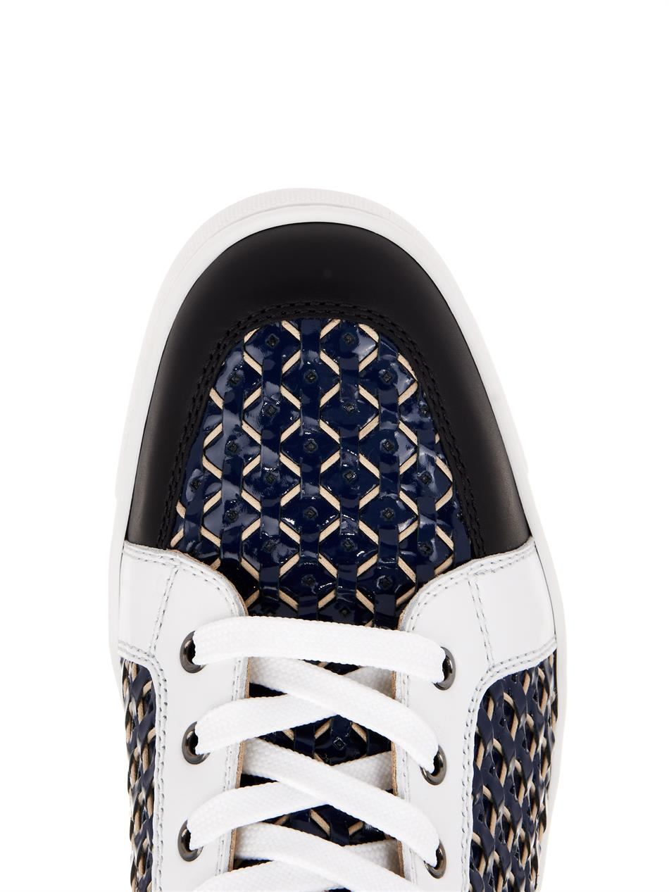 christian louboutin Rantus high-top sneakers brown and white ...  