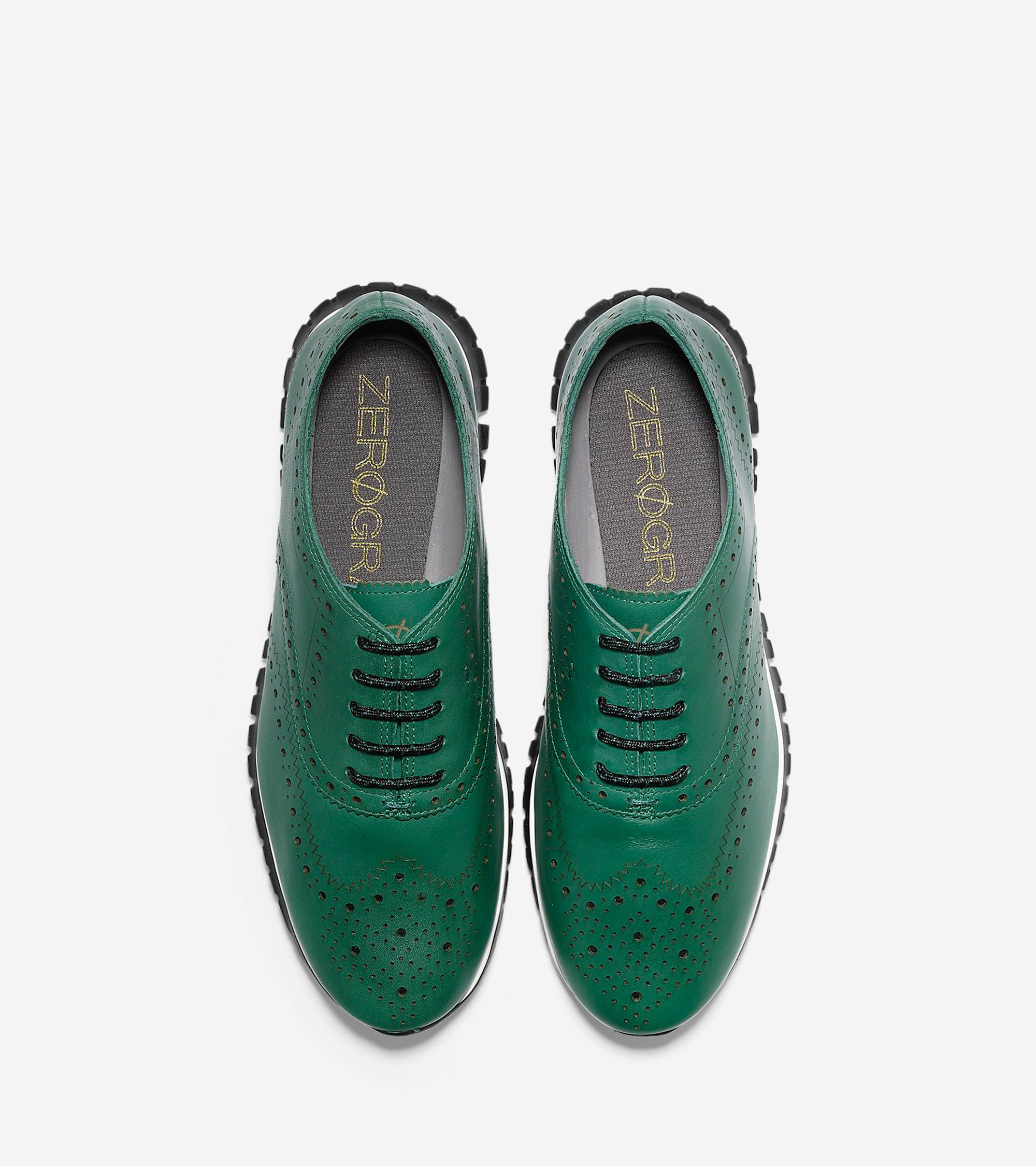 cole haan zerogrand green suede wingtip oxfords