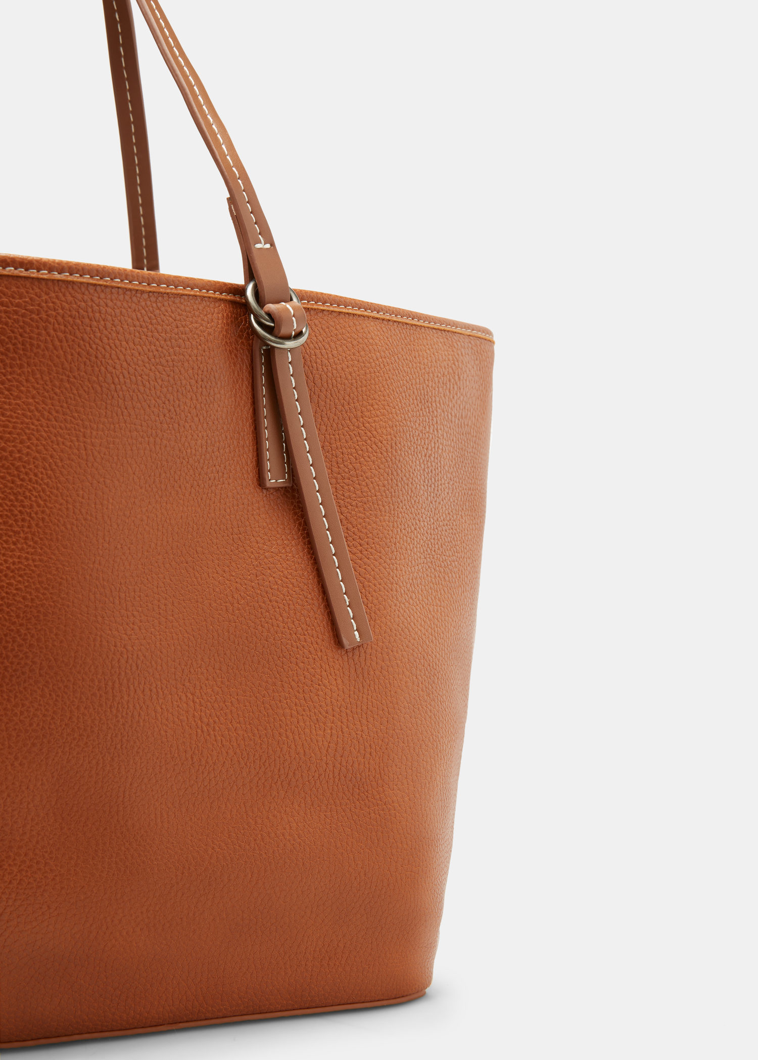 Lyst - Violeta By Mango Faux-leather Shopper Bag in Brown