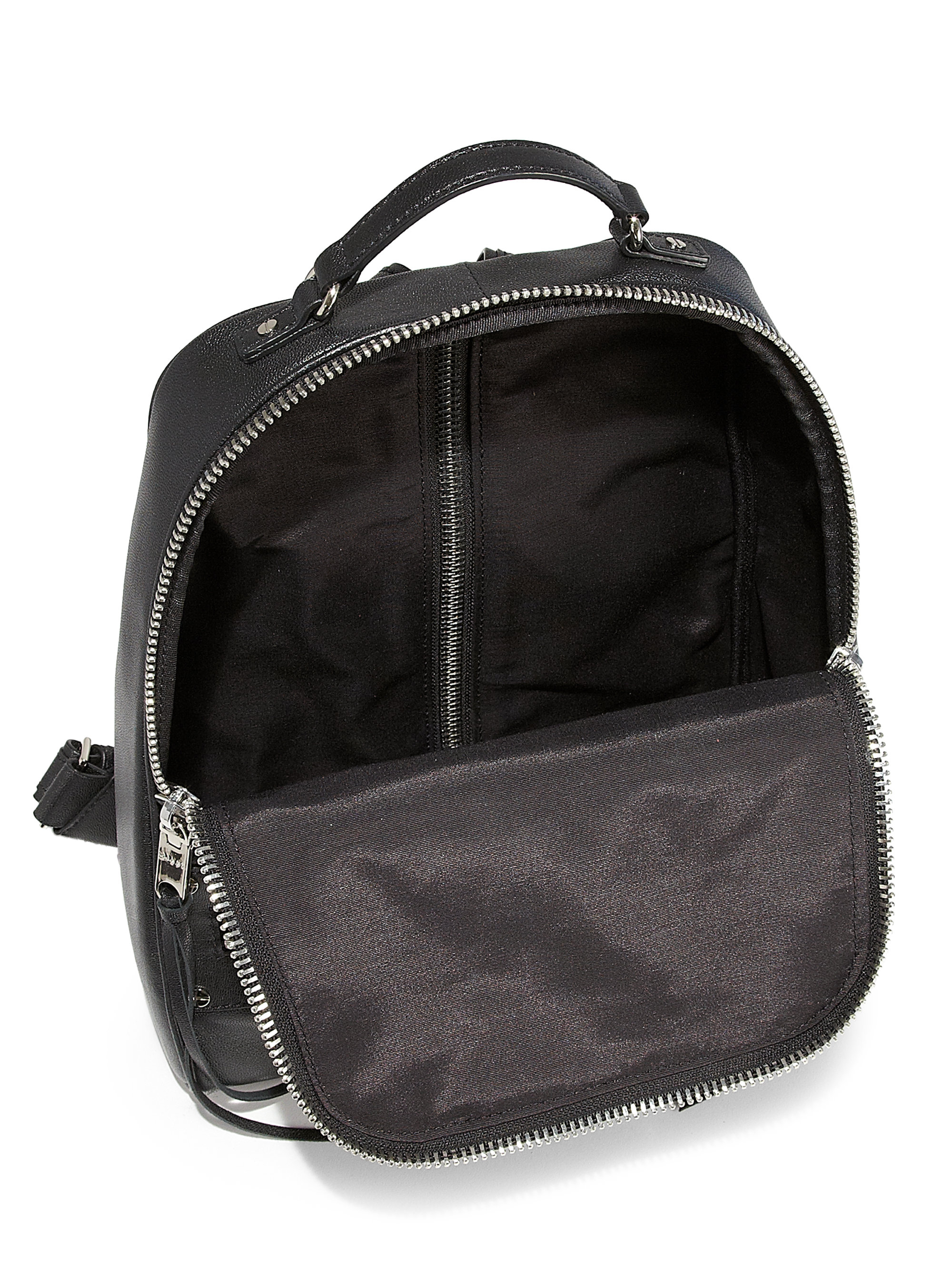 Milly Riley Leather Backpack in Black | Lyst