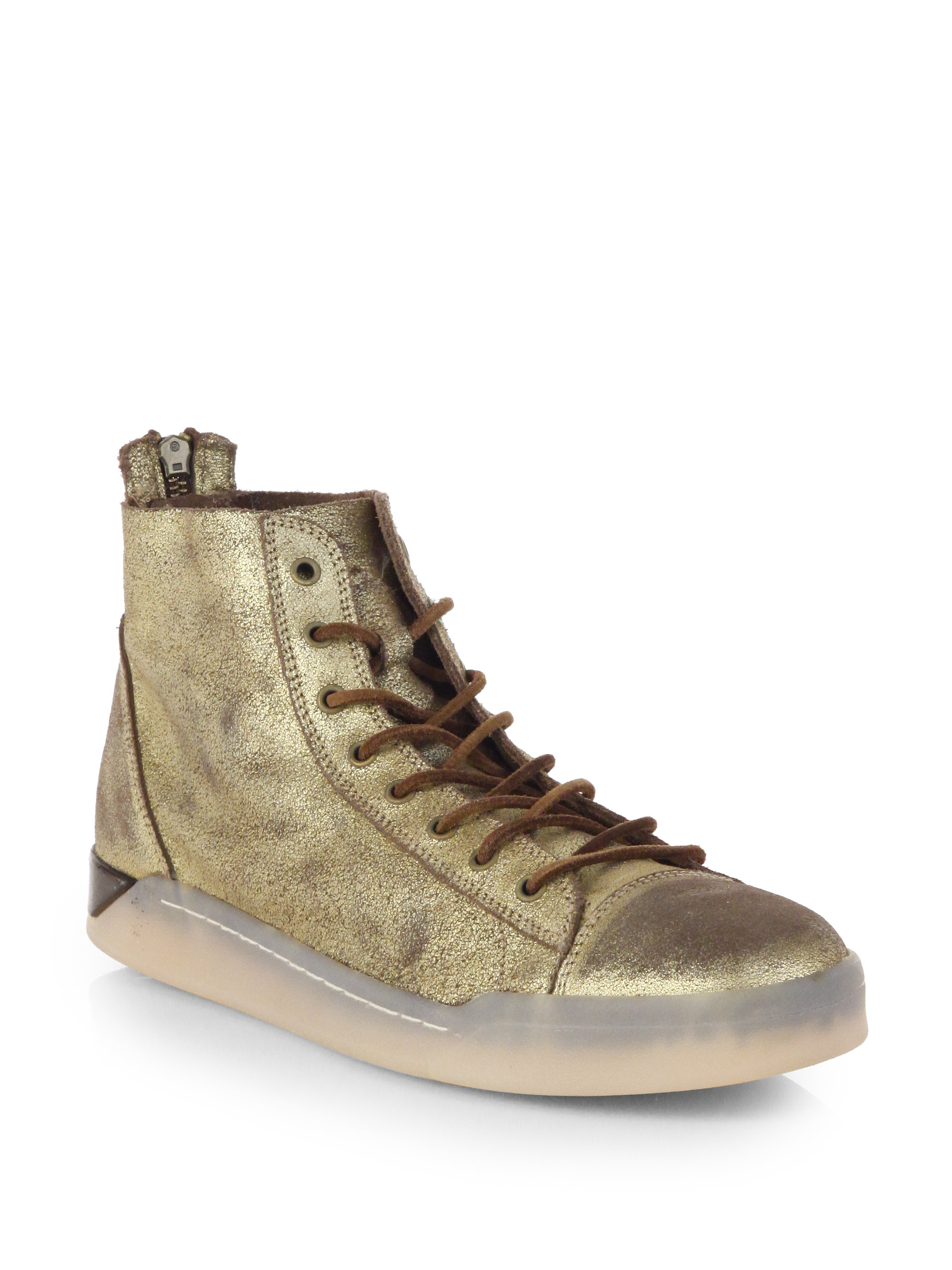 diesel tempus diamond high top sneakers