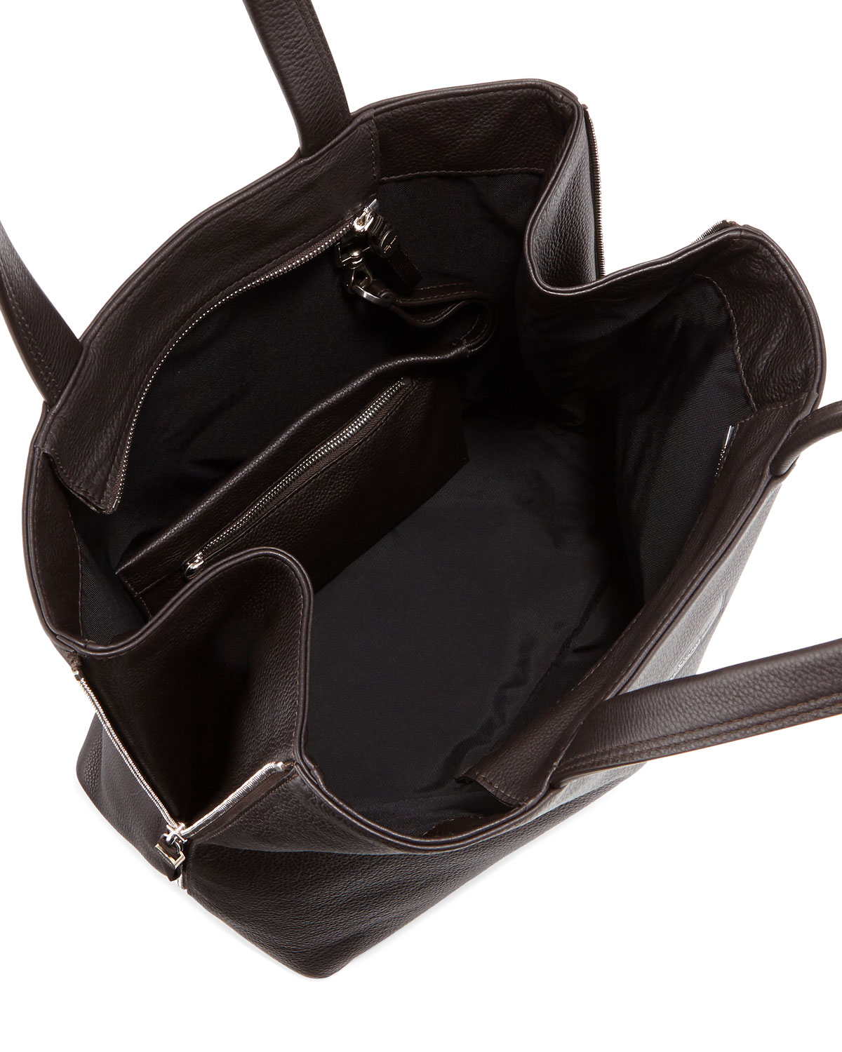 Ferragamo Leather Open-top Shopper Bag in Brown - Lyst