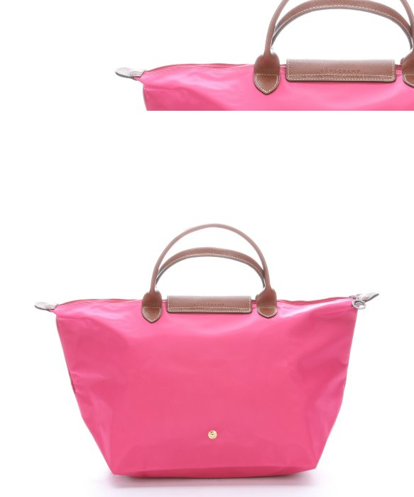 Longchamp Bonbon Nylon Le Pliage Medium Top Handle Tote Bag in Pink | Lyst