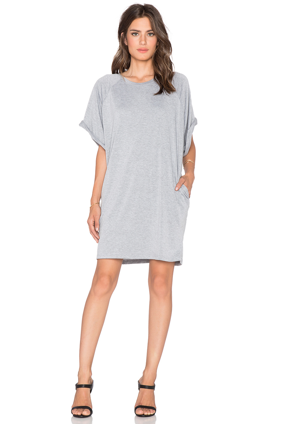 light grey t shirt dress