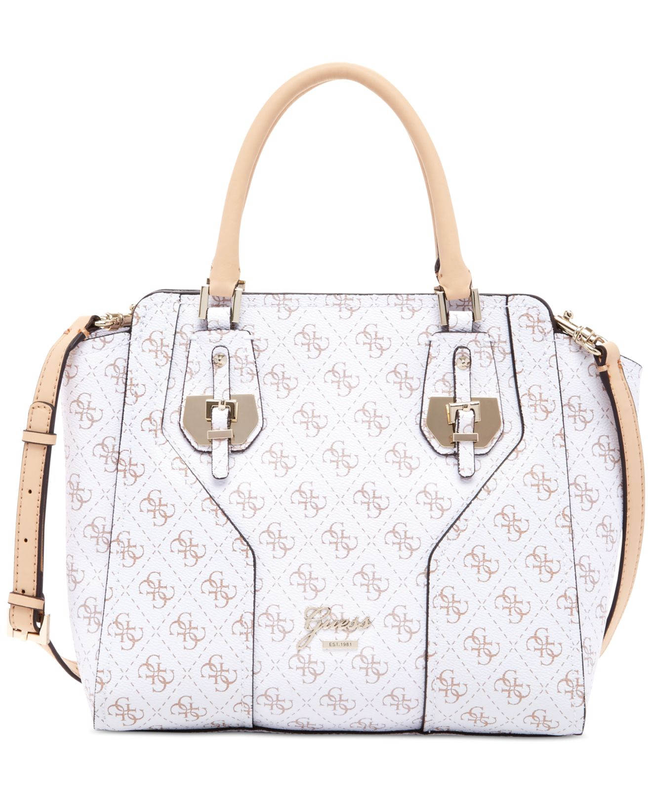 guess logo satchel handbags