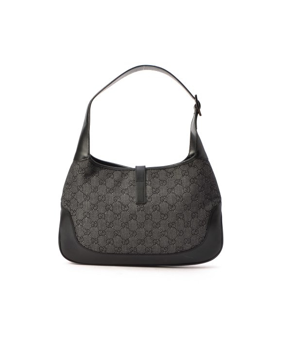 Lyst - Gucci Preowned Black Gg Canvas Jackie Shoulder Bag in Black
