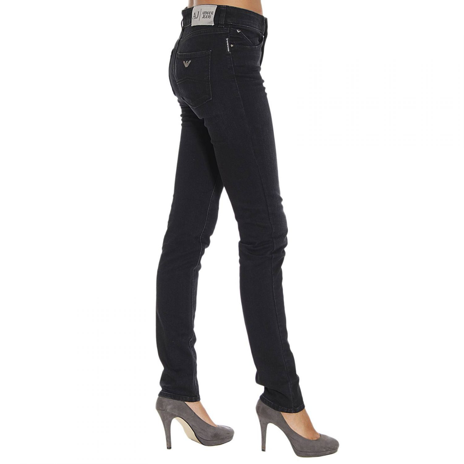 ladies black armani jeans