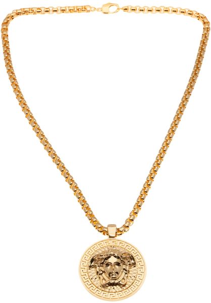 Versace Medusa Sunburst Necklace in Gold for Men (metallic) | Lyst