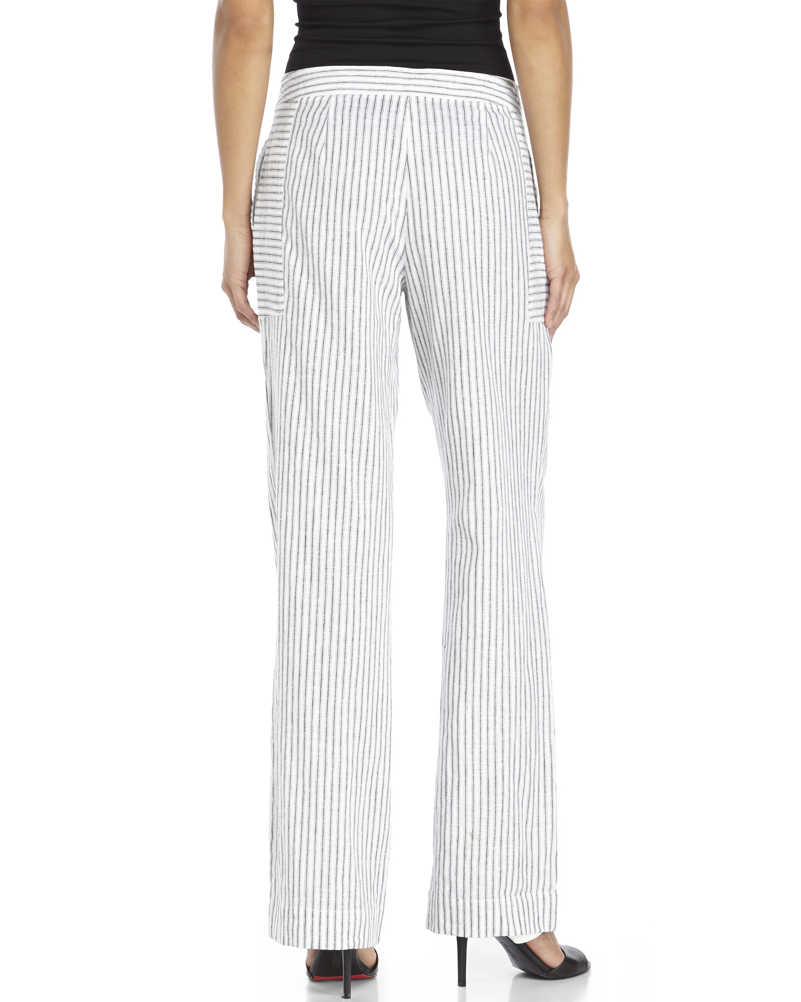 gap white linen pants