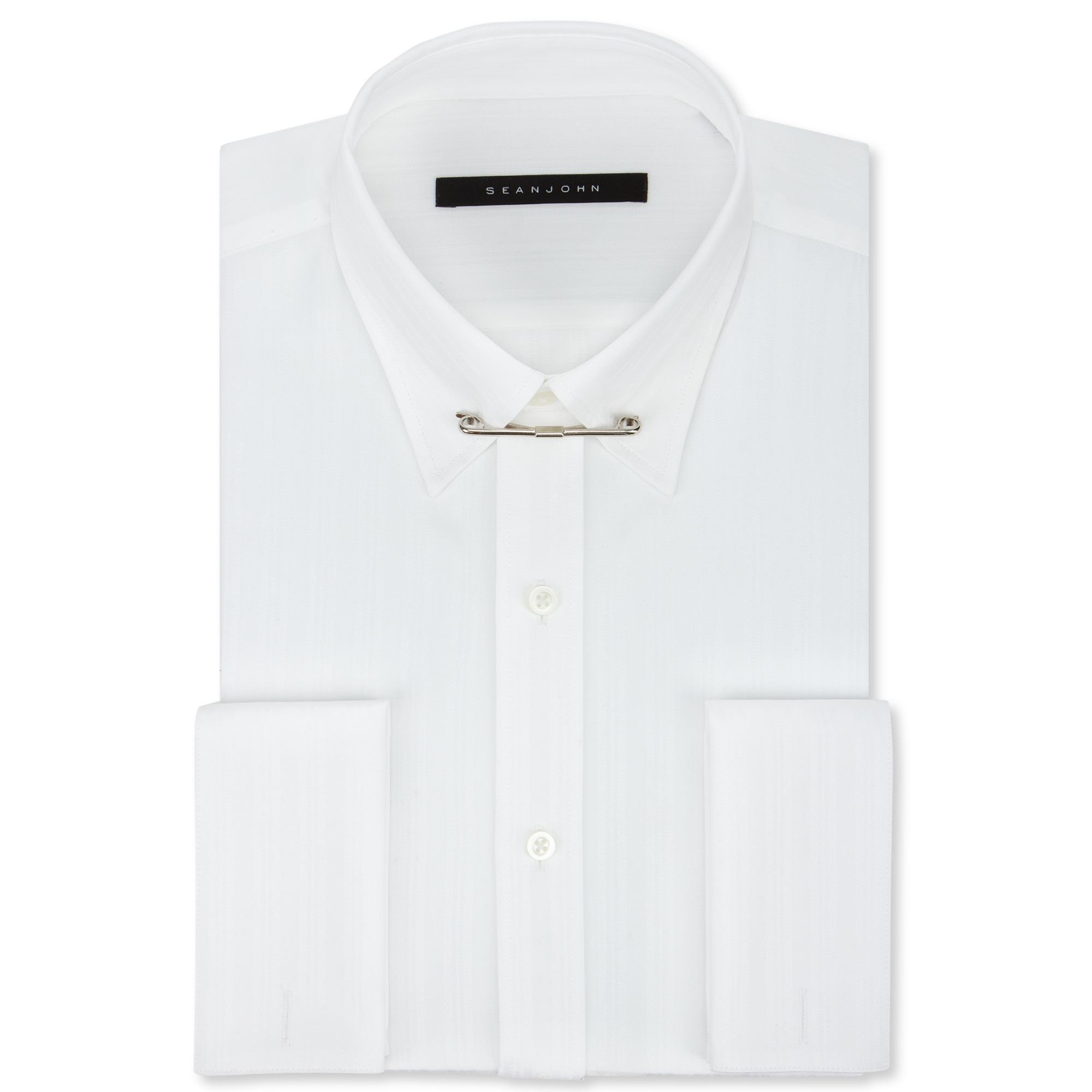 dress shirt with collar bar