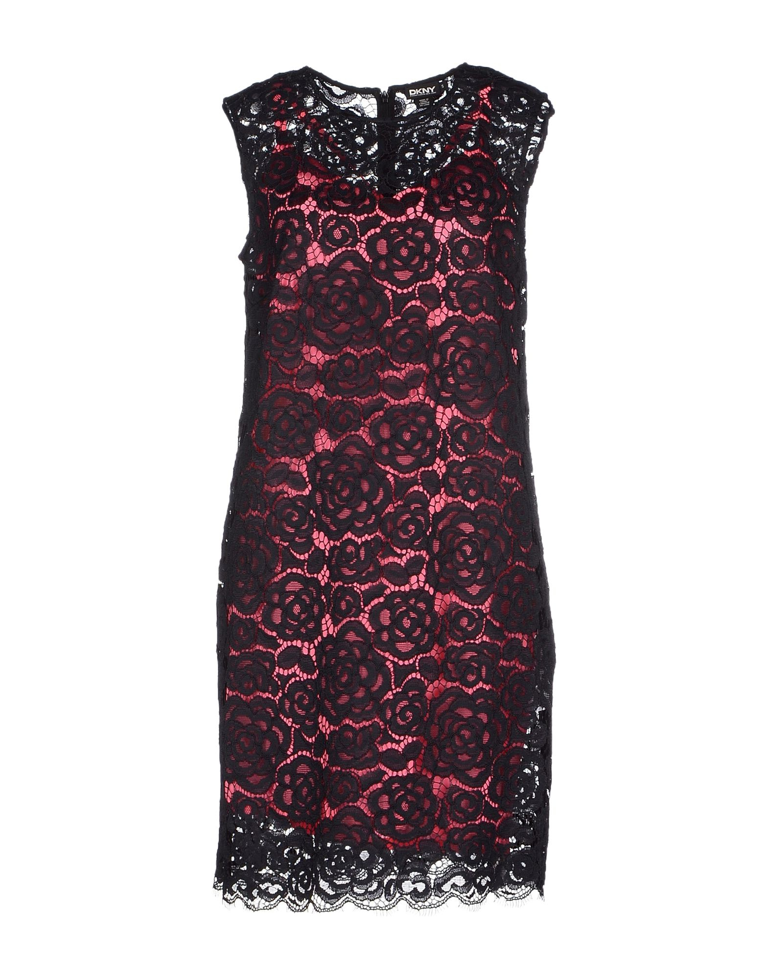 Lyst - Dkny Gold Lace Belted Dress in Black Lyst - Dkny Gold Lace Belted Dress in Black