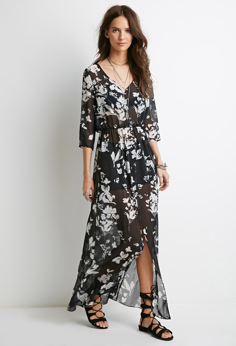 long sleeve maxi dress forever 21