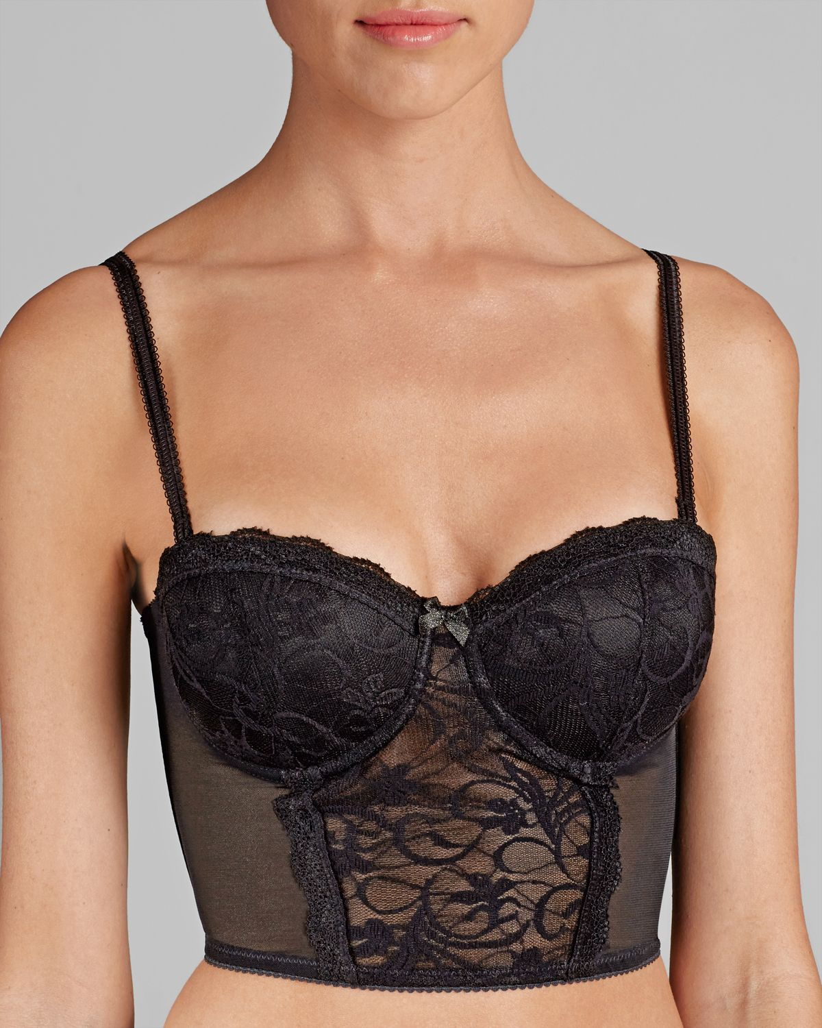 Lyst Blush Lingerie Corset Sinfully Yours Cropped 0230941 In Black