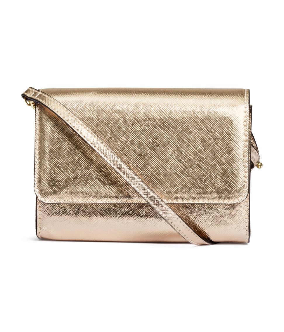 H M Small Shoulder Bag In Metallic Lyst Gallery