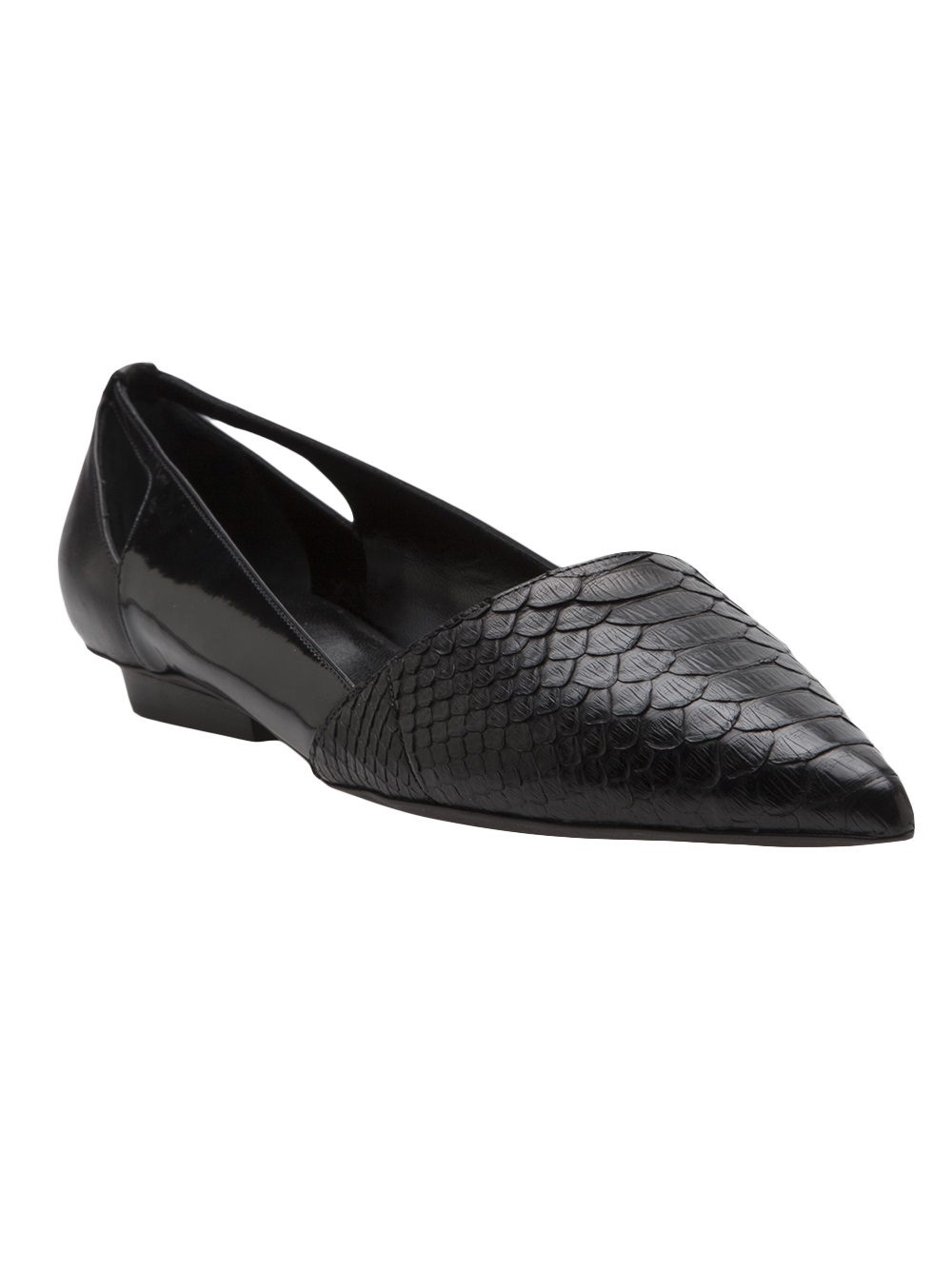 Lyst - Narciso Rodriguez Pointed Toe Flat in Black
