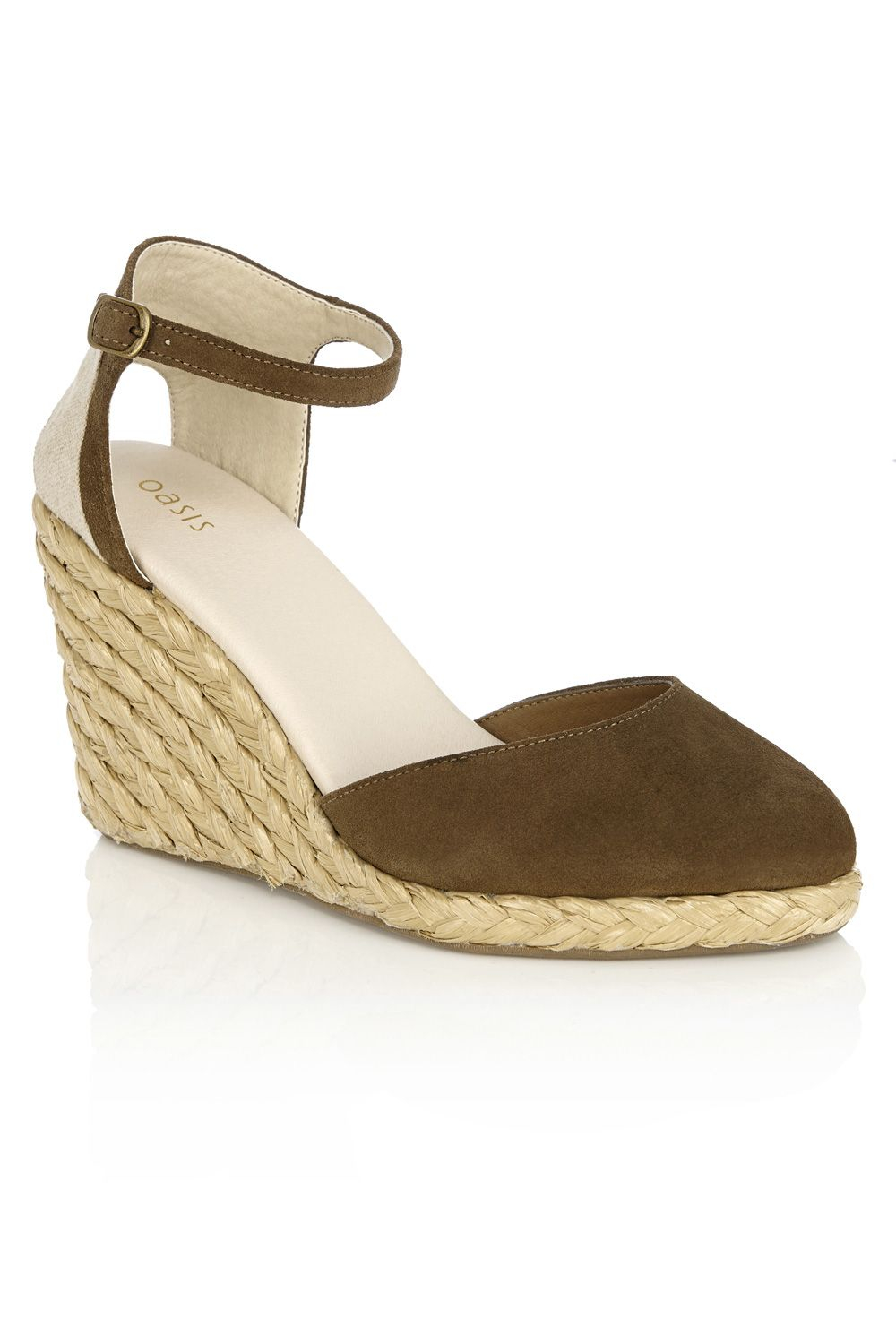 oasis tan wedges