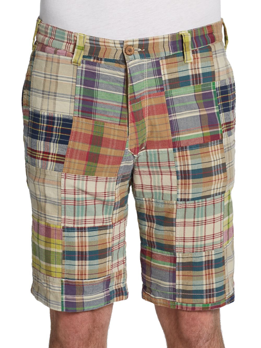 Lyst - Tailor Vintage Reversible Madras Plaid Shorts for Men