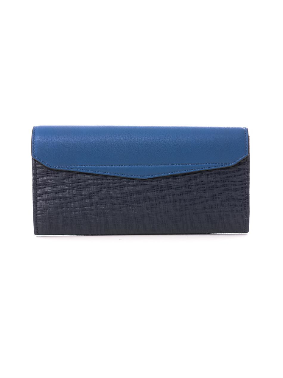 Lyst - Fendi 2jours Bicolour Wallet in Blue