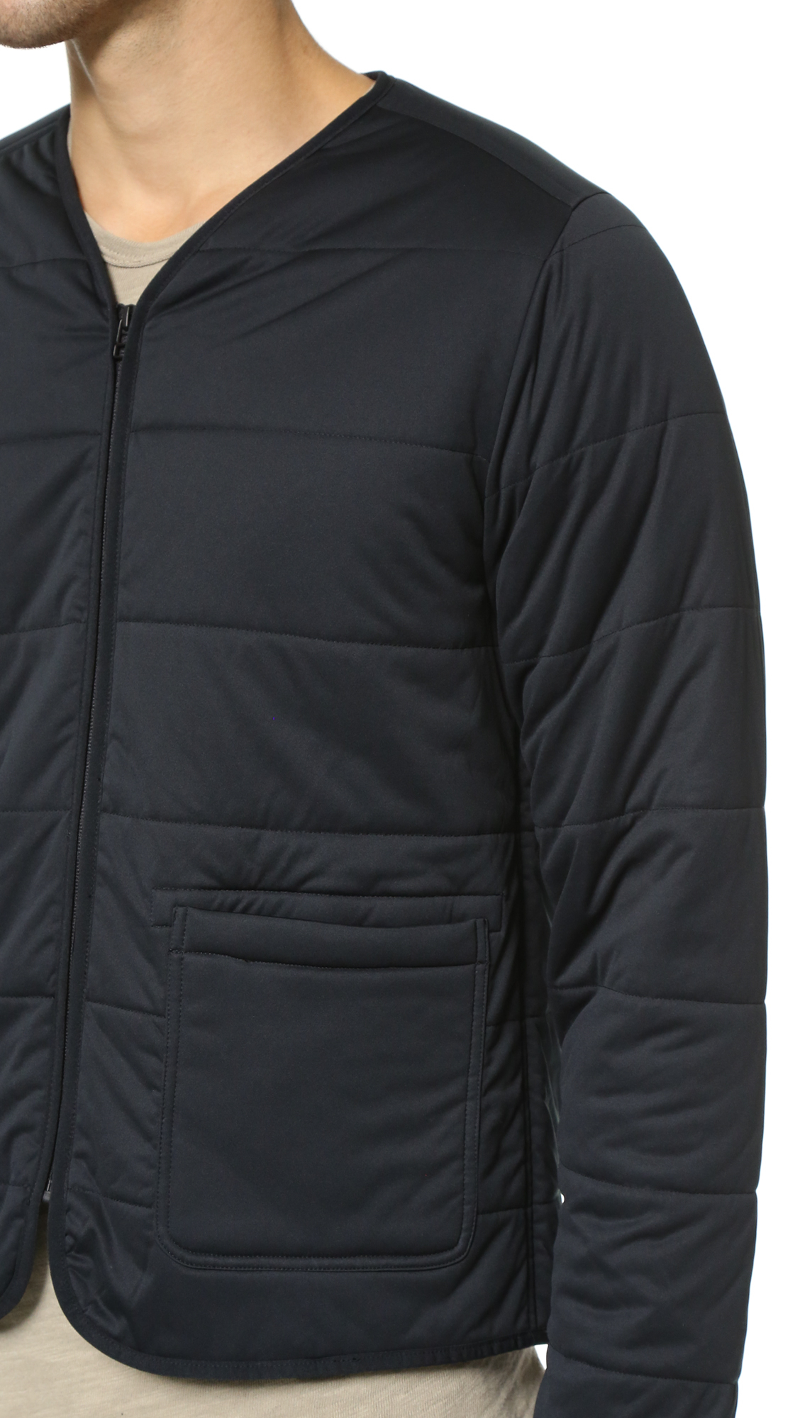 Snow Peak Flexible Insulated Cardigan in Black for Men - Lyst