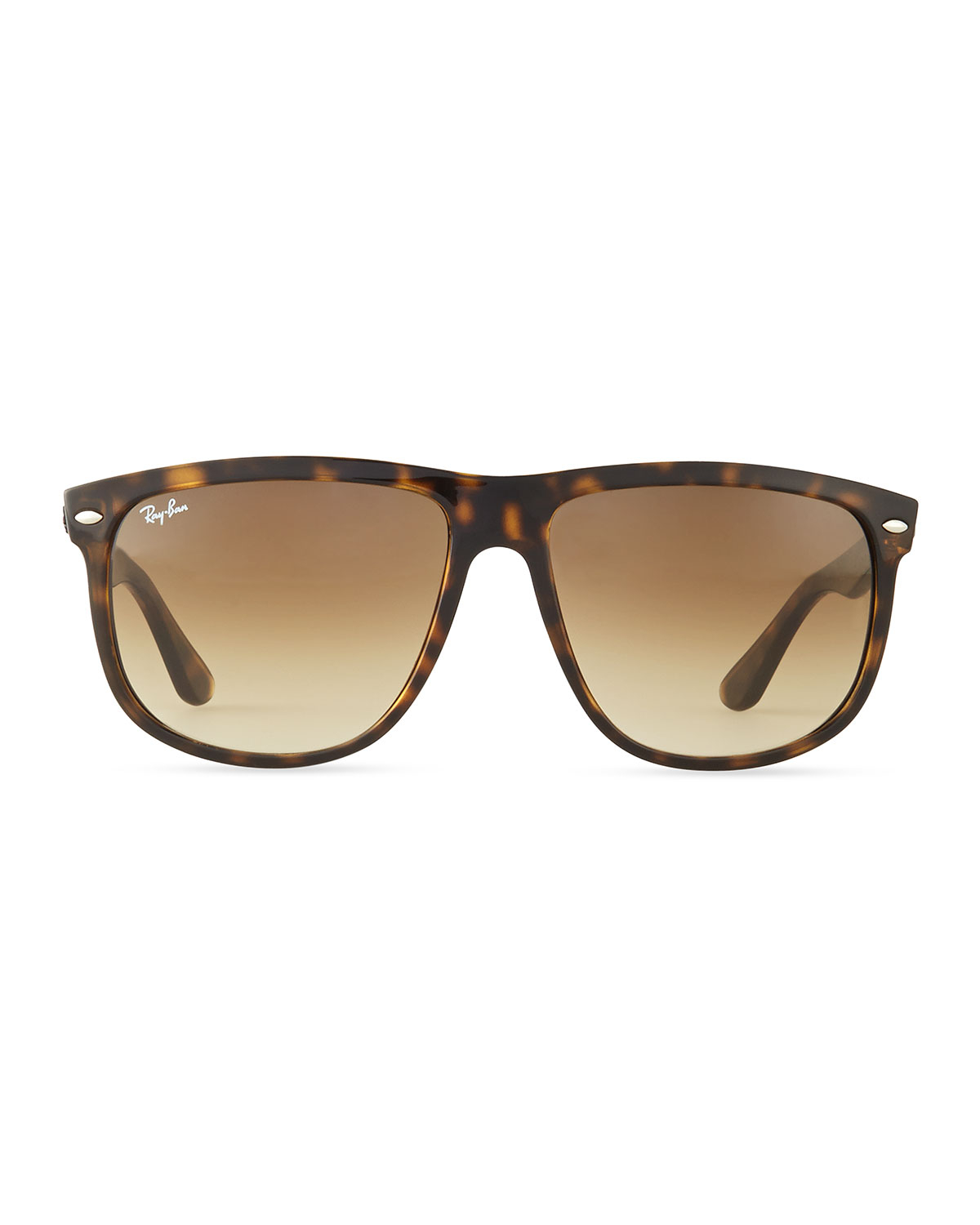 Lyst Ray Ban Flat Top Gradient Sunglasses In Brown 