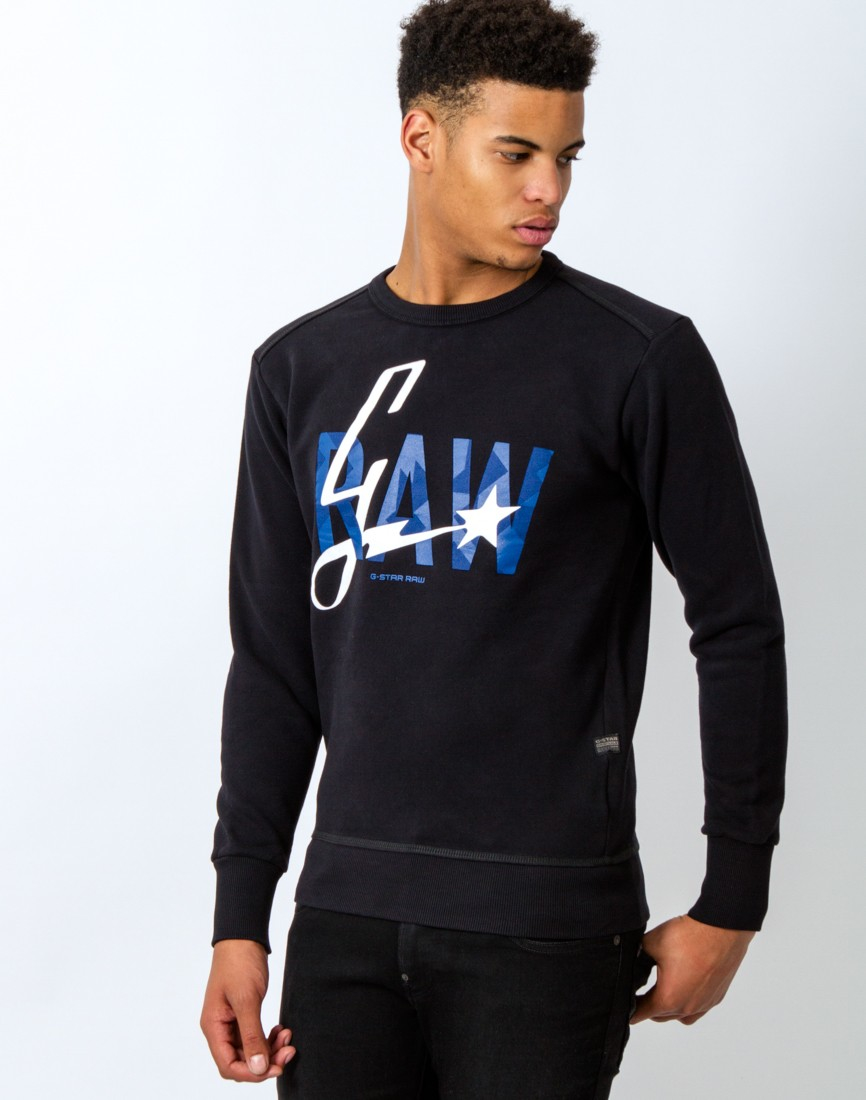 G-Star Men's Lamar Long Sleeve Sweatshirt G-Star Men's Lamar Long Sleeve Sweatshirt