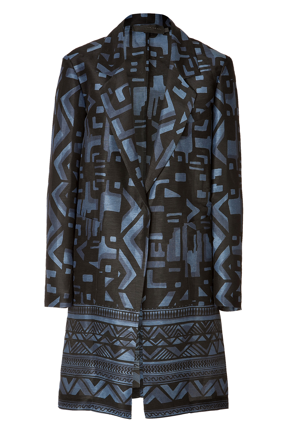 printed coat pant