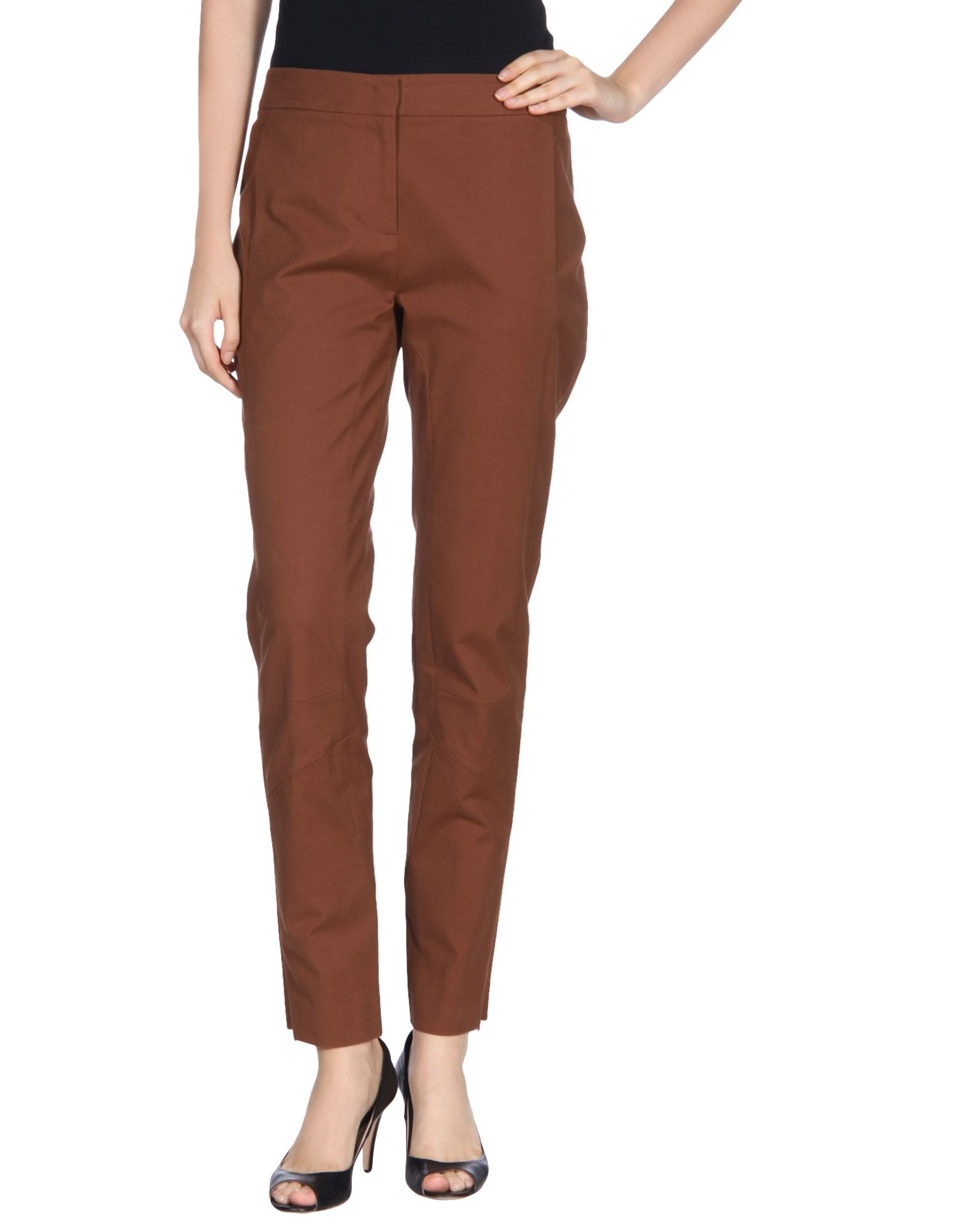 Piazza sempione Casual Pants in Brown | Lyst