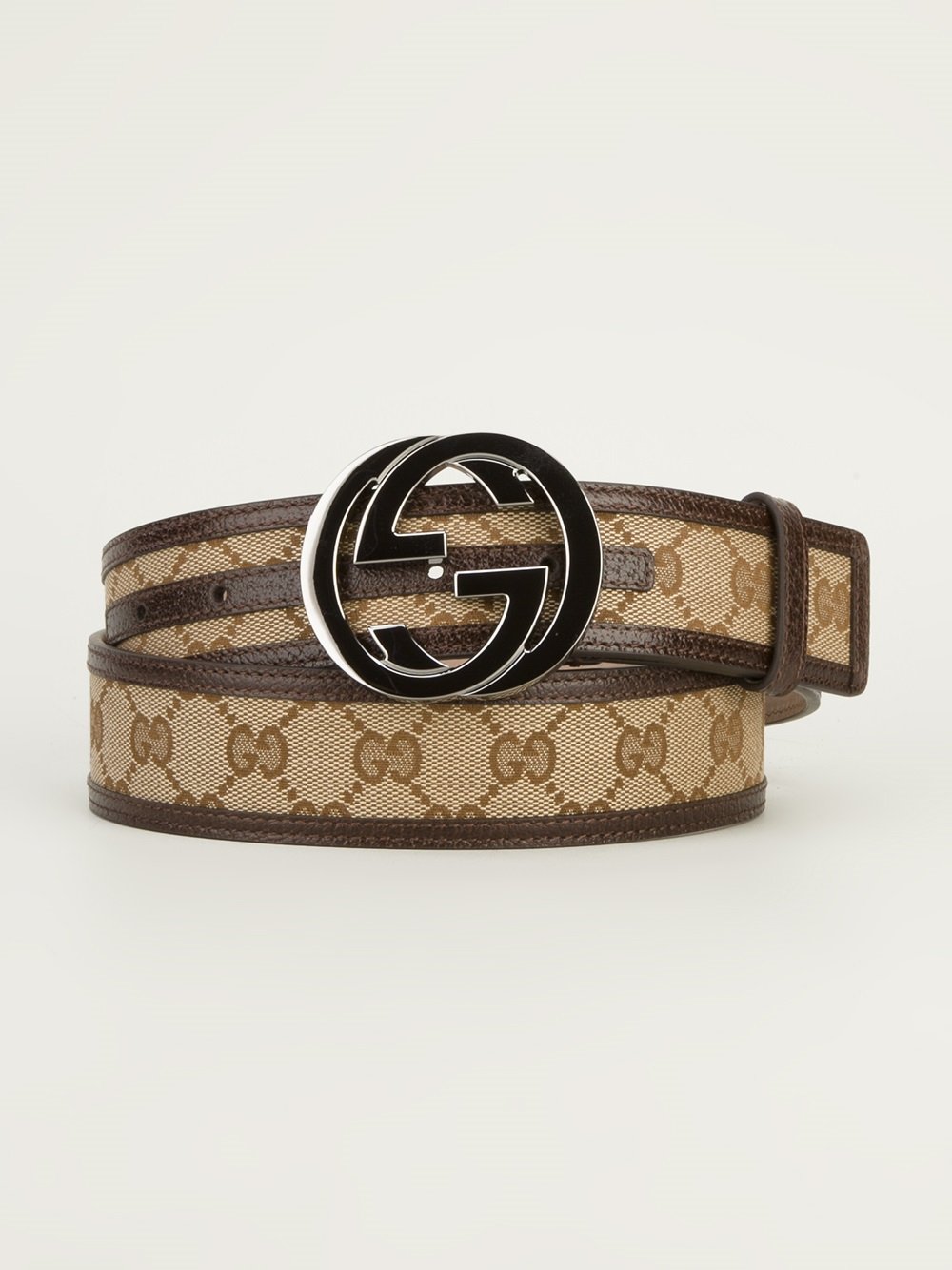Lyst - Gucci Logo Belt in Brown for Men