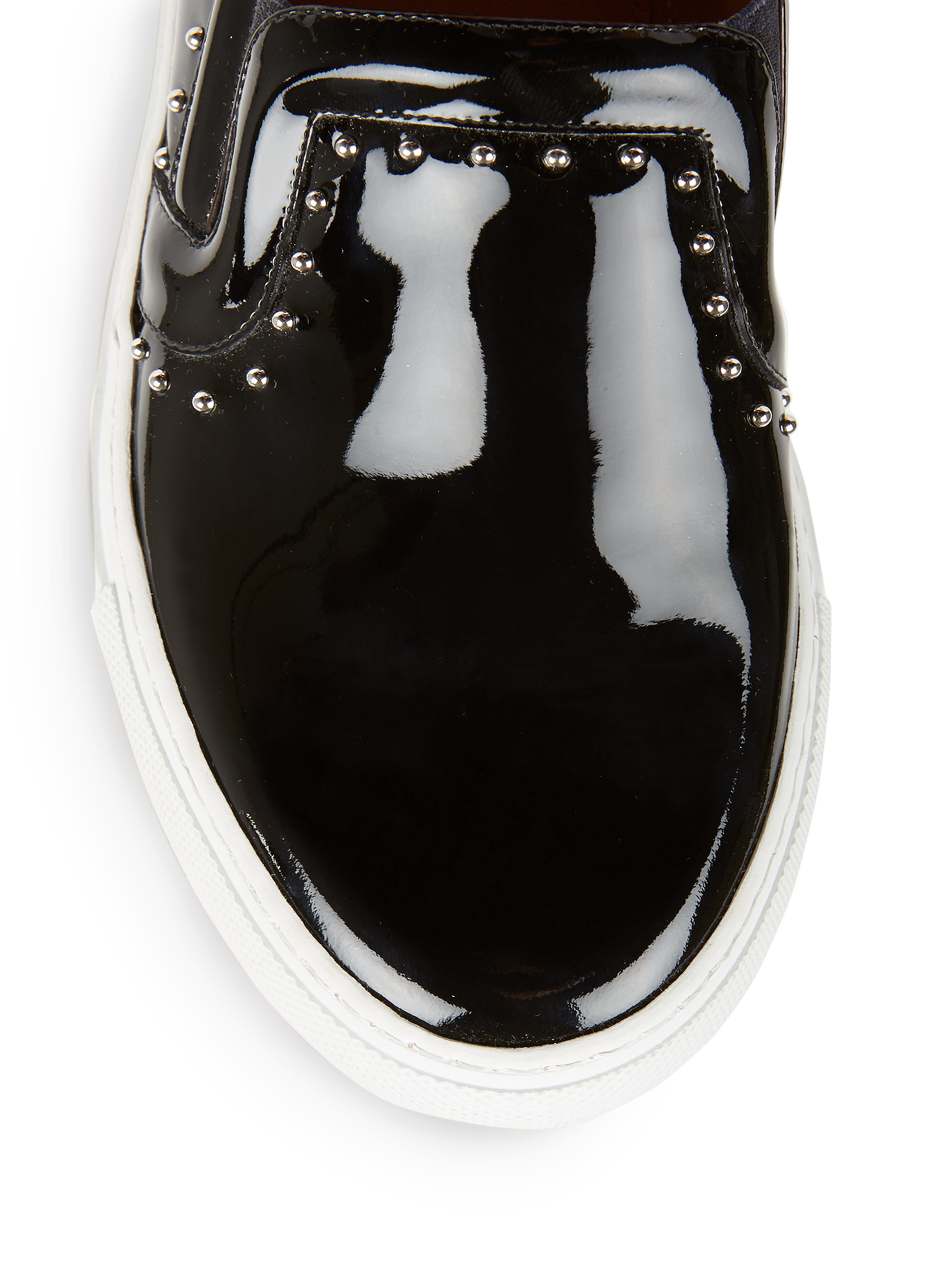 christian louboutin studded patent leather skate sneakers, Keyword