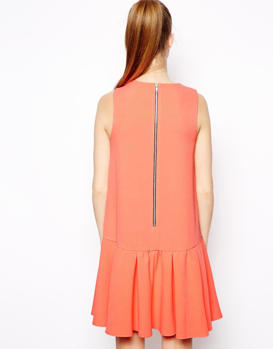 drop waist peplum dress