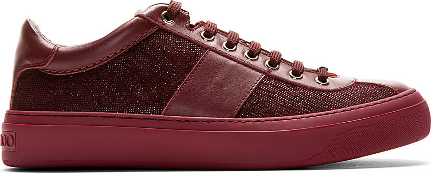 all burgundy sneakers