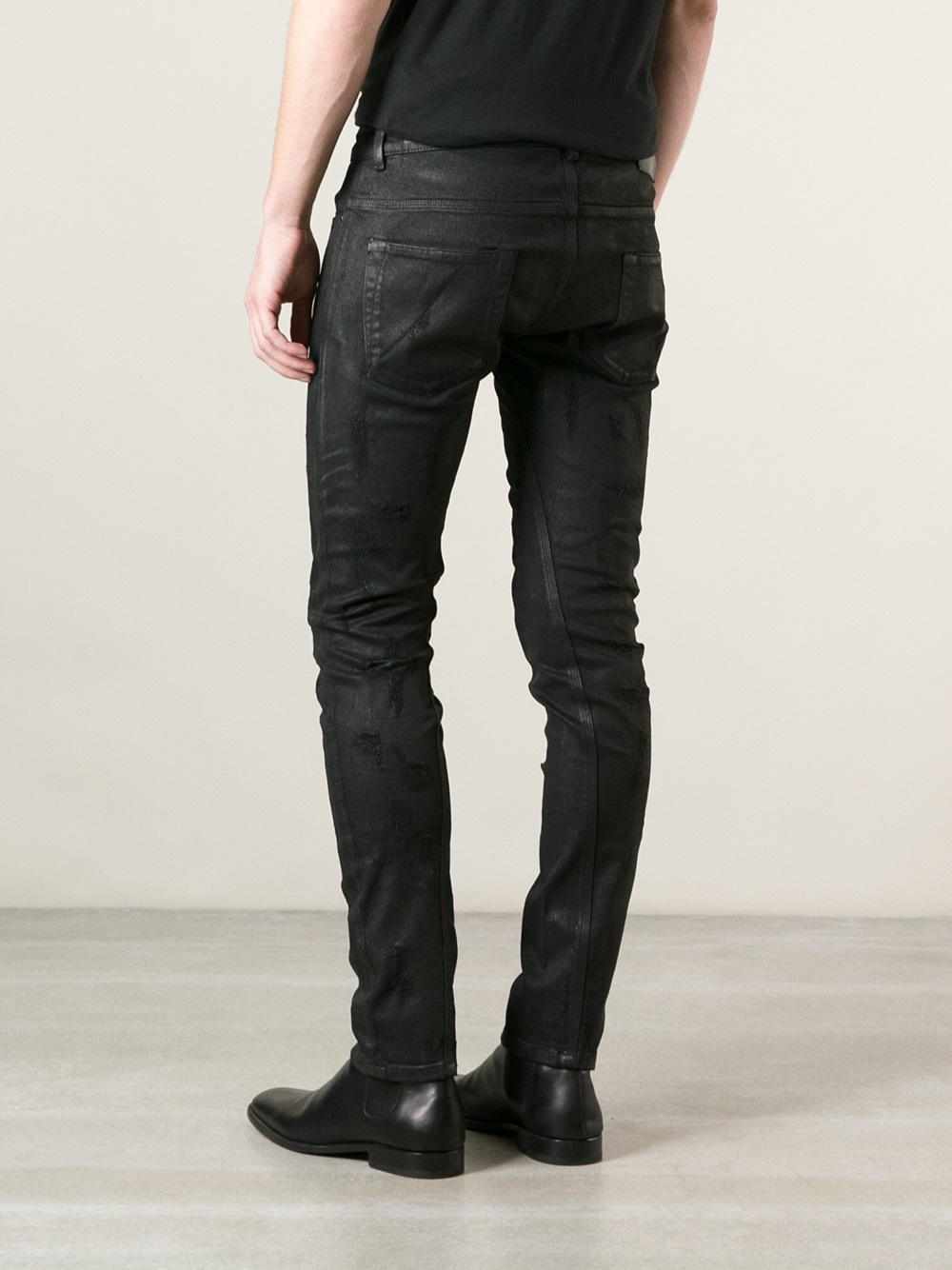 Lyst - Diesel Black Gold Skinny Jeans in Black for Men