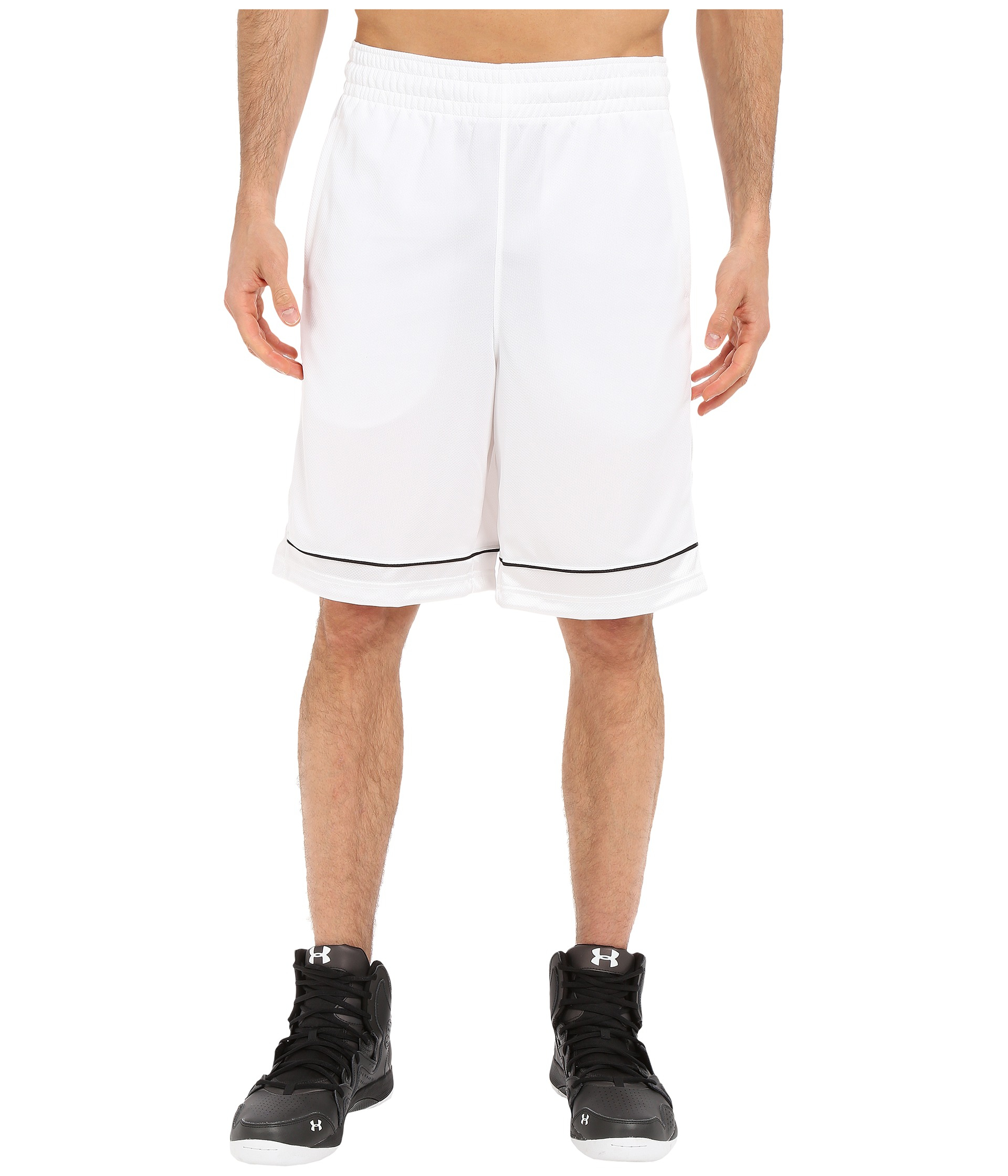 Lyst Under Armour Ua Baseline Basketball Shorts in White for Men