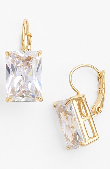 Lyst Kate Spade New York Dd Jewels Emerald Cut Drop Earrings Gallery