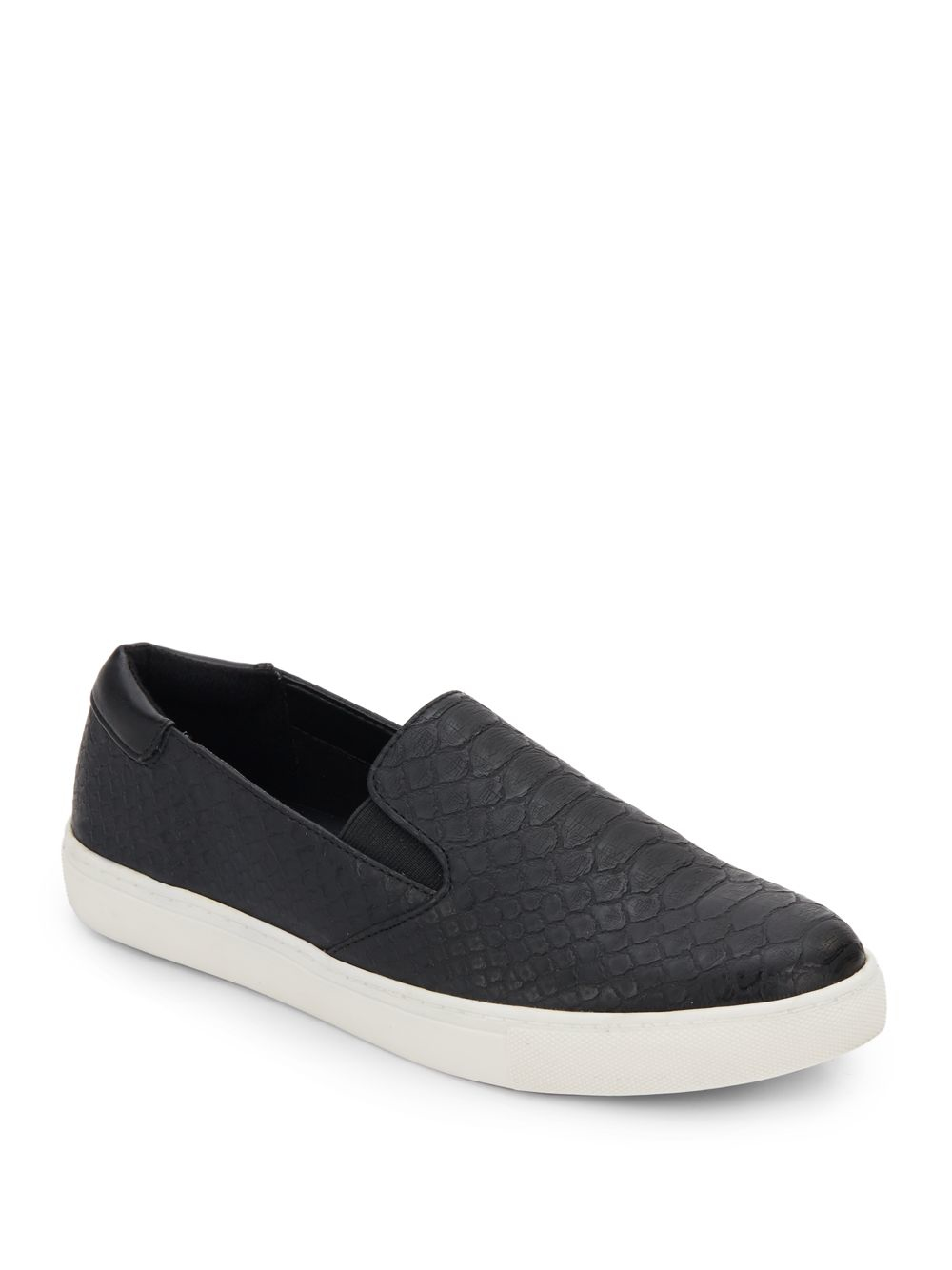 Kenneth cole reaction Salt King Embossed Slip-on Sneakers in Black | Lyst