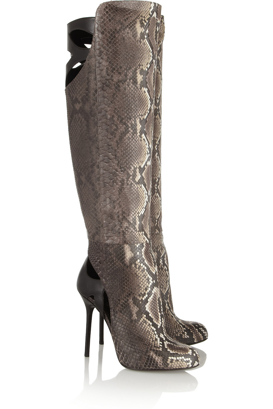 python print knee high boots