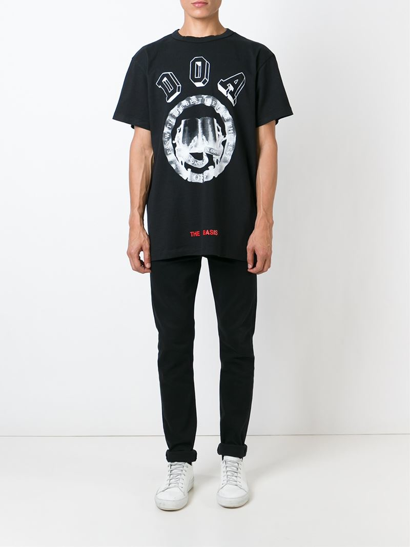 Lyst - Off-White C/O Virgil Abloh Short Sleeve T-shirt in Black for Men